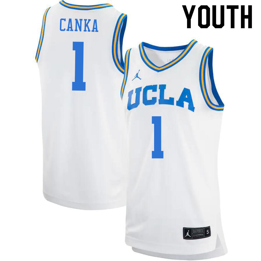 Jordan Brand Youth #1 Abramo Canka UCLA Bruins College Basketball Jerseys Sale-White